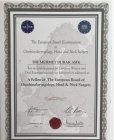 Doç. Dr. Mehmet Burak Aşık Kulak Burun Boğaz hastalıkları - KBB sertifikası