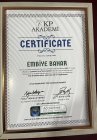 Fzt. Embiye Bahar Fizyoterapi sertifikası