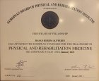 Doç. Dr. Hasan Kerem Alptekin Fiziksel Tıp ve Rehabilitasyon sertifikası