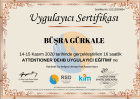 Psk. Dan. Büşra Gürkale Şenler Psikolojik Danışman sertifikası