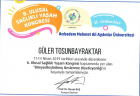 Uzm. Dyt. Güler Tosunbayraktar Diyetisyen sertifikası
