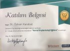 Dt. Özkan Karabat Diş Hekimi sertifikası