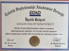 Uzm. Dr. Dt. Nalan Kolcuoğlu Diş Hekimi sertifikası