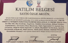 Psk. Özge Akgün Psikoloji sertifikası