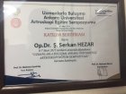 Yrd. Doç. Dr. Ş. Serkan Hezar Ortopedi ve Travmatoloji sertifikası