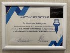 Uzm. Dr. Bahtiyar Bahtiyarov Fiziksel Tıp ve Rehabilitasyon sertifikası