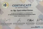 Doç. Dr. Gülhan Duman Dahiliye - İç Hastalıkları sertifikası
