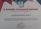 Uzm. Dr. Çağnur Özcanlı Dermatoloji sertifikası