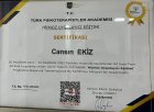 Psk. Cansın Ekiz Psikoloji sertifikası