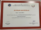 Psk. Dan. Faruk Özkan Psikolojik Danışman sertifikası
