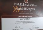 Op. Dr. Oktay Çelik Genel Cerrahi sertifikası