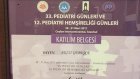 Uzm. Dr. Arzu Gebeşçe Çocuk Sağlığı ve Hastalıkları sertifikası