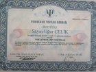 Uzm. Psk. Uğur Çelik Psikoloji sertifikası