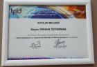 Dr. Dt. Orhan Öztoprak Diş Hekimi sertifikası