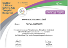 Çocuk Gelişim Uzmanı Fatma Karahan Çocuk Gelişim Uzmanı sertifikası