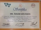 Op. Dr. Özlem Gültekin Kadın Hastalıkları ve Doğum sertifikası