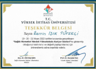 Dt. Zerrin Işık Tüfekçi Diş Hekimi sertifikası