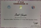 Prof. Dr. Emel Güngör Dermatoloji sertifikası