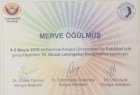 Dil ve Konuşma Terapisti Merve Öğülmüş Dil Konuşma Bozuklukları sertifikası