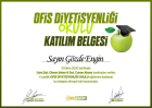 Dyt. Gözde Engin Diyetisyen sertifikası