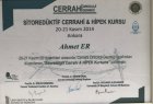 Op. Dr. Ahmet Er Genel Cerrahi sertifikası