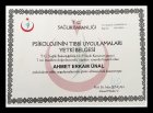 Uzm. Kl. Psk. Erkam Ünal Psikoloji sertifikası