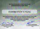 Doç. Dr. Fahrettin Uysal Çocuk Sağlığı ve Hastalıkları sertifikası