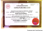 Uzm. Dr. Burak Danacıoğlu Çocuk Sağlığı ve Hastalıkları sertifikası