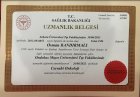 Op. Dr. Osman Bandırmalı Genel Cerrahi sertifikası