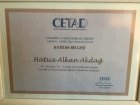 Uzm. Dr. Hatice Alkan Akdağ Psikiyatri sertifikası