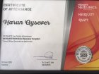 Uzm. Psk. Harun Aysever Psikoloji sertifikası