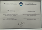 Dyt. Tuğba Küçükbay Diyetisyen sertifikası