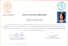 Uzm. Dr. Derya Can Geleneksel ve Tamamlayıcı Tıp sertifikası