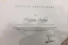 Dt. Fatma Şahin Diş Hekimi sertifikası