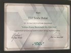 Uzm. Dt. Elif Soslu Bulut Diş Hekimi sertifikası
