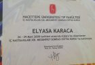 Uzm. Dr. Elyesa Karaca Dahiliye - İç Hastalıkları sertifikası