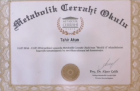 Op. Dr. Tahir Atun Genel Cerrahi sertifikası