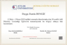 Psk. Damla Dengiz Psikoloji sertifikası