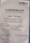 Uzm. Psk. Melek Sarıçiçek Psikoloji sertifikası