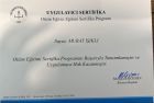 Dr. Murat Işıklı Geleneksel ve Tamamlayıcı Tıp sertifikası