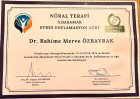 Uzm. Dr. Merve Özbayrak Fiziksel Tıp ve Rehabilitasyon sertifikası