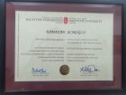 Op. Dr. Ramazan Acıroğlu Genel Cerrahi sertifikası