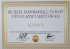Uzm. Psk. Dan. Ali Kaya Psikolojik Danışman sertifikası