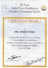 Uzm. Dr. Ayşen Türk Spor Hekimliği sertifikası