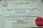 Uzm. Dt. Özlem Sancaktar Diş Hekimi sertifikası