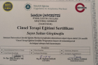 Psk. Sultan Görgünoğlu Psikoloji sertifikası