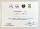 Uzm. Psk. Dan. Güneş Derinalp Psikolojik Danışman sertifikası