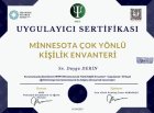 Psk. Duygu Derin Psikoloji sertifikası