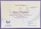 Psk. Beyza Dokumacı Psikoloji sertifikası