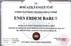 Psk. Enes Erdem Barut Psikoloji sertifikası